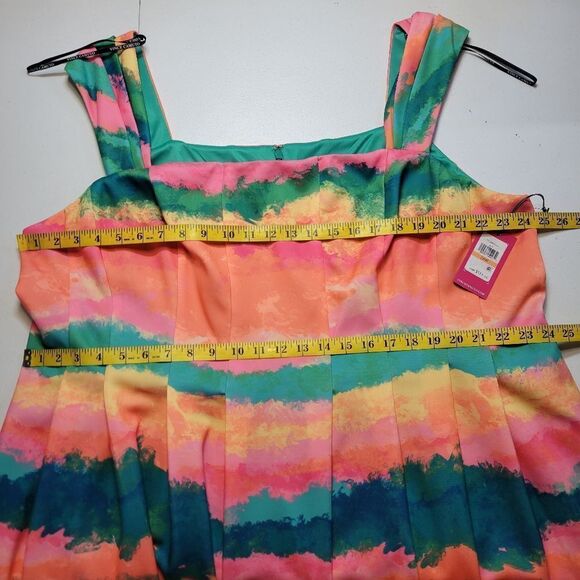 Vince Camuto Square Neck Cap Sleeve Fit and Flare Dress Women's Plus Size 24W - Picture 11 of 13